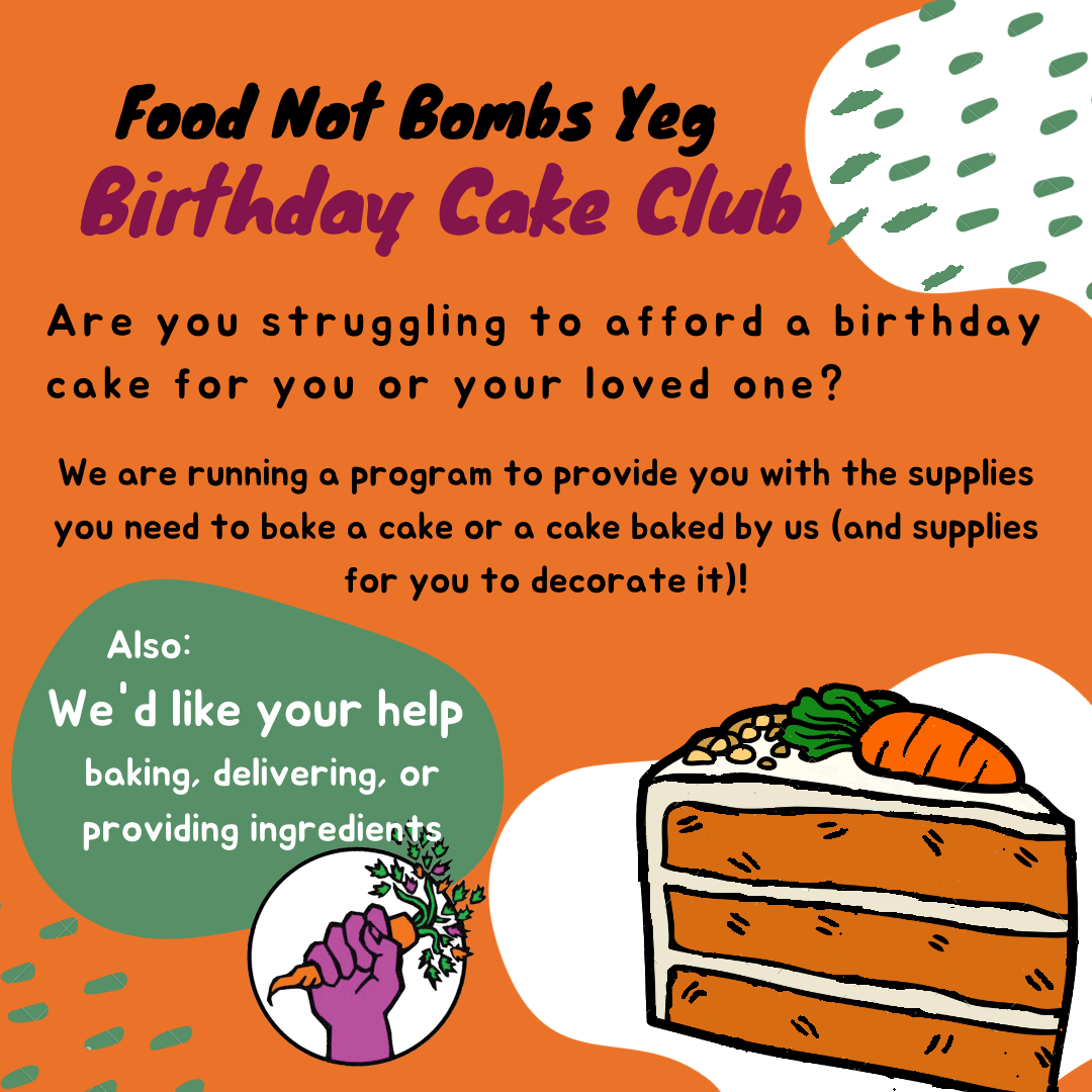 Poster for the birthday cake club.